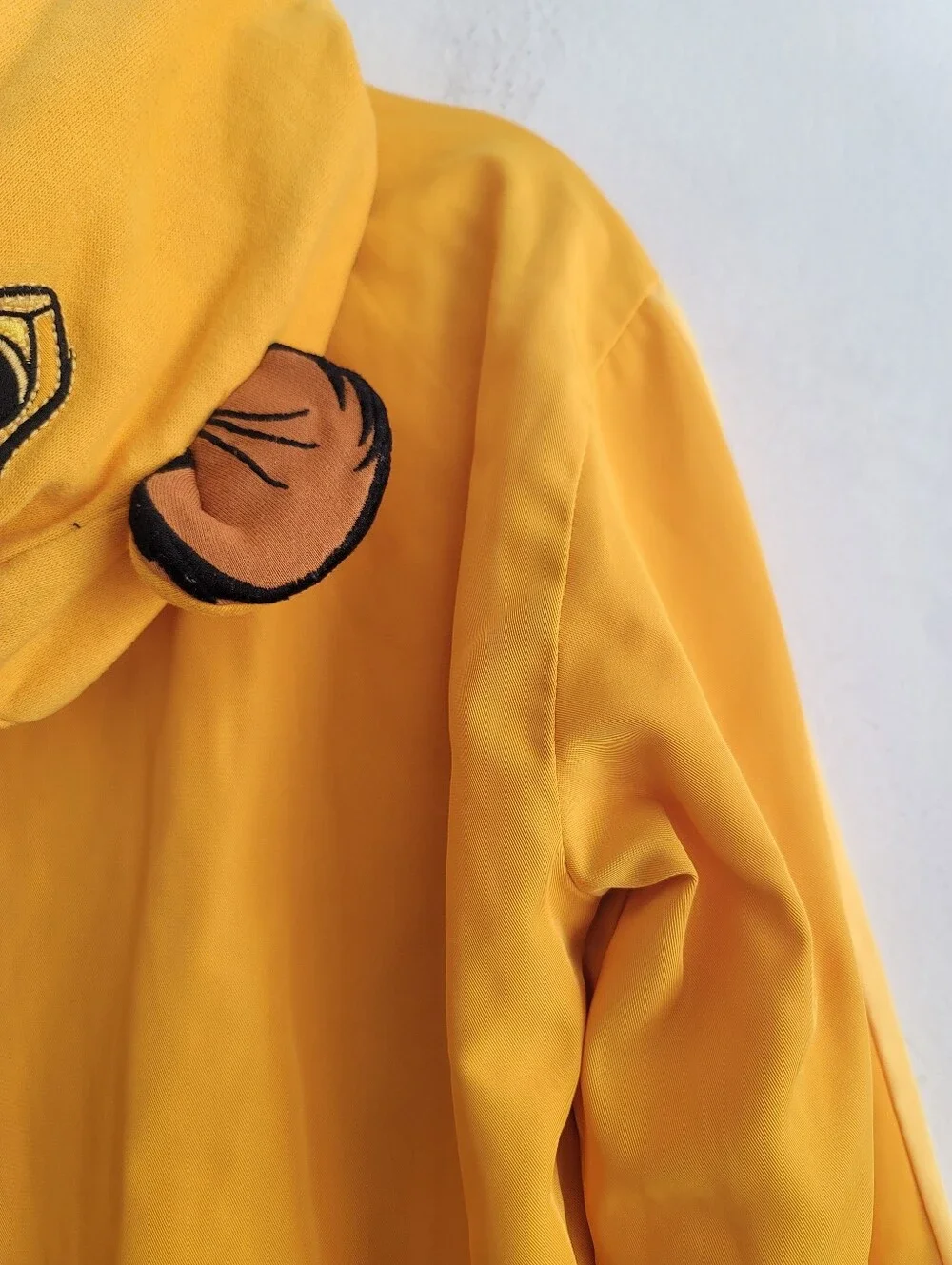 Disney Store Kids 7/8‎ Simba Full Zip Jacket Lion Golden Yellow Hooded